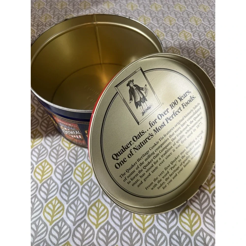 Vintage Quaker Oats Limited Edition‎ Advertising Tin 1983 Original Collectible